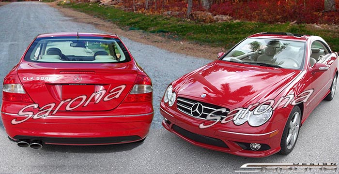 Custom Mercedes CLK  Coupe & Convertible Body Kit (2003 - 2009) - $1290.00 (Manufacturer Sarona, Part #MB-029-KT)